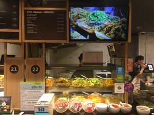 Walee Vegetarian in Siam Paragon Foodstation number 22 at Walee Vegetarian in Bangkok