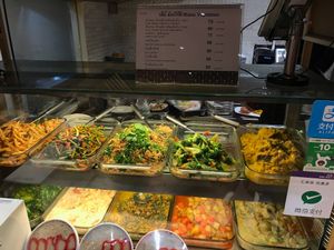 Curries / side dishes at Walee Vegetarian in Bangkok