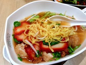 Vegan pork at Walee Vegetarian in Bangkok