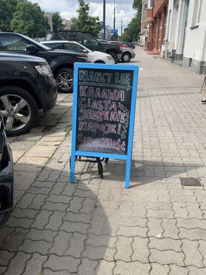 outside  at Cafe Michelle in Warsaw