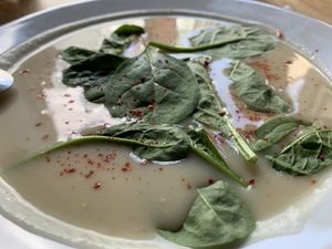 Celeriac soup   at Cafe Michelle in Warsaw