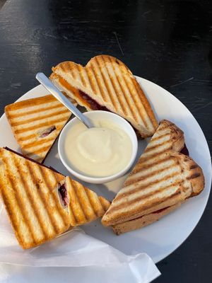 Beetroot & sweet-potato Toasties with mayonnaise  at Cafe Michelle in Warsaw