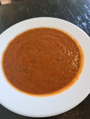 Tomato soup at Cafe Michelle in Warsaw