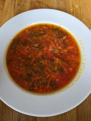 Soup at Cafe Michelle in Warsaw