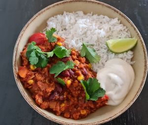 Chili sin carne   at Cafe Michelle in Warsaw