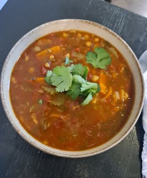 Awesome soup at Cafe Michelle in Warsaw