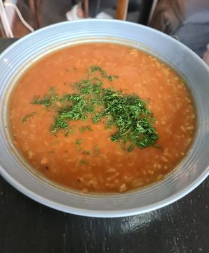 Tomato soup at Cafe Michelle in Warsaw