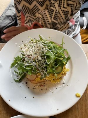 Tost z tofucznica   at Cafe Michelle in Warsaw