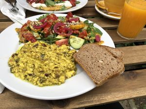 Yummy...  (sorry, forgot what I ordered) at Cafe Michelle in Warsaw