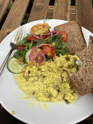 Scrambled tofu at Cafe Michelle in Warsaw