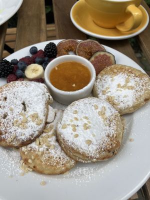 Polish pancakes at Cafe Michelle in Warsaw