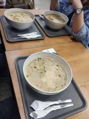 Miso soup at Veggie Box in St Petersburg