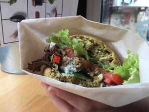 burger at Veggie Box in St Petersburg