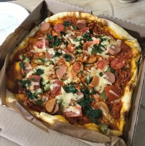 pizza Bolognese  at Veggie Box in St Petersburg