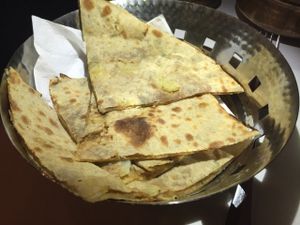 Aloo paratha at Berwick Indian at the Courthouse in Berwick