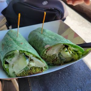 Falafel wrap at Tiger Lily Cafe in Port Jefferson