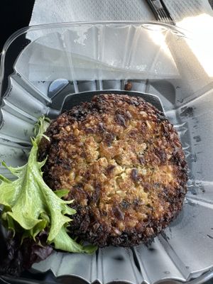 Sunshine burger  at Tiger Lily Cafe in Port Jefferson