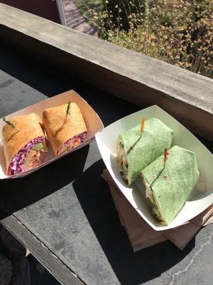 vegan wraps at Tiger Lily Cafe in Port Jefferson