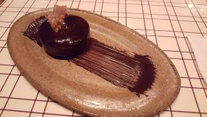 Chocolate coffee mousse at Miss Kaplan in Tel Aviv