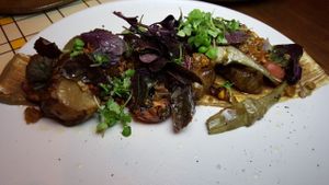 Artichoke trio at Miss Kaplan in Tel Aviv