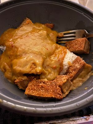 Vegan Seitan katsu hot curry at Wagamama in Maidstone