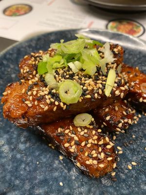 Seitan sticky ribs at Wagamama in Maidstone