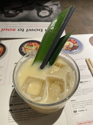 Pandan Passion Fruit Colada  at Wagamama in Maidstone