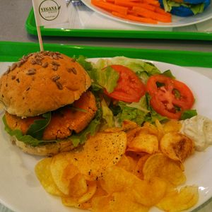 Burger at Vegana Burgers - Atrium Saldanha in Lisbon