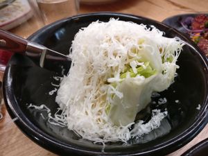 lettuce head served with coconut cheese at The Independent in Gembrook