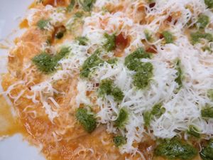 Pasta with coconut cheese at The Independent in Gembrook