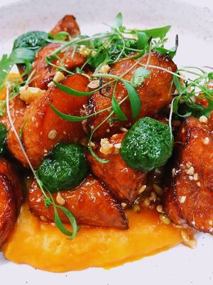 Zanahoria - smoked maple carrot at The Independent in Gembrook