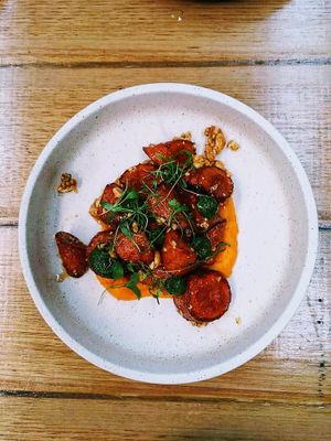 Zanahoria - smoked maple carrot at The Independent in Gembrook