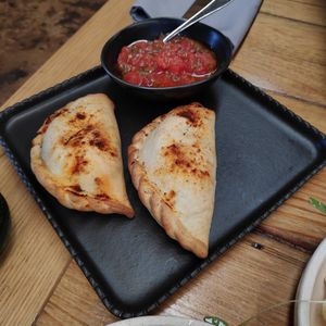 Vegan empanadas at The Independent in Gembrook