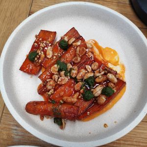 Vegan carrots at The Independent in Gembrook