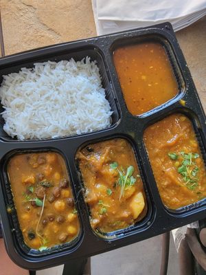 Thali #Veganuary at Sattvik Foods in San Diego