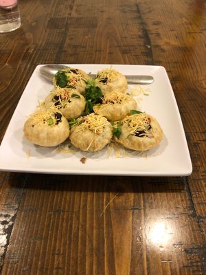 Sev Puri at Sattvik Foods in San Diego