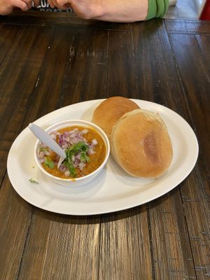 Dabeli (vegan) at Sattvik Foods in San Diego