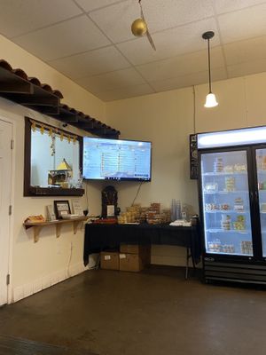 Order counter  at Sattvik Foods in San Diego