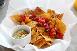 Pure nachos and guacamole.  at Pure Koh Lanta in Koh Lanta