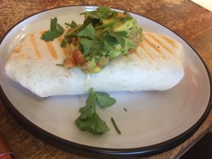 ? vegan burrito at Kallista Tea Rooms in Kallista