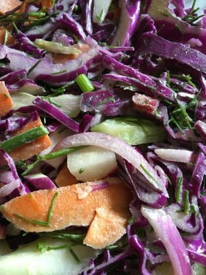 Cabbage fennel salad at Postmodern Foods in Washington