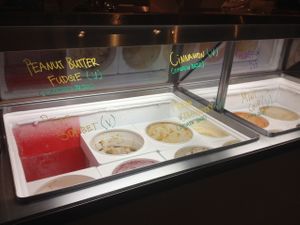 Ice cream selections at Curbside Creamery in Oakland