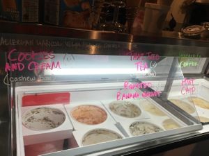 scoop flavors at Curbside Creamery in Oakland