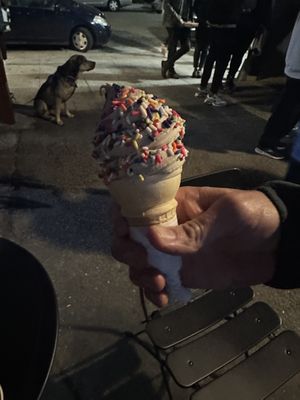 Sprinkles are vegan  at Curbside Creamery in Oakland