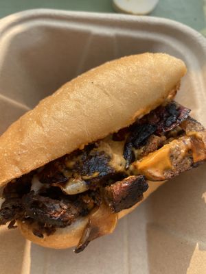 Cheesesteak at Homegrown Smoker in Portland
