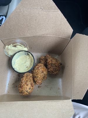 Hush puppies  at Homegrown Smoker in Portland