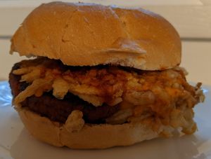 Lone Star Burger at Homegrown Smoker in Portland