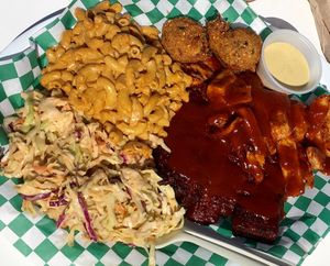 Combo Plate! at Homegrown Smoker in Portland