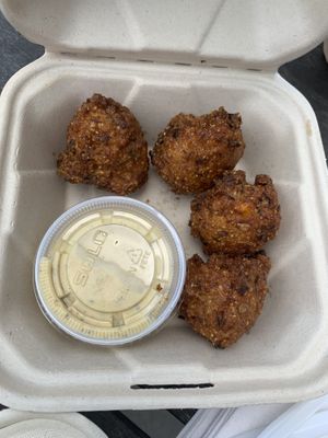 Hush puppies  at Homegrown Smoker in Portland
