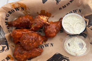 BBQ wings   at Homegrown Smoker in Portland